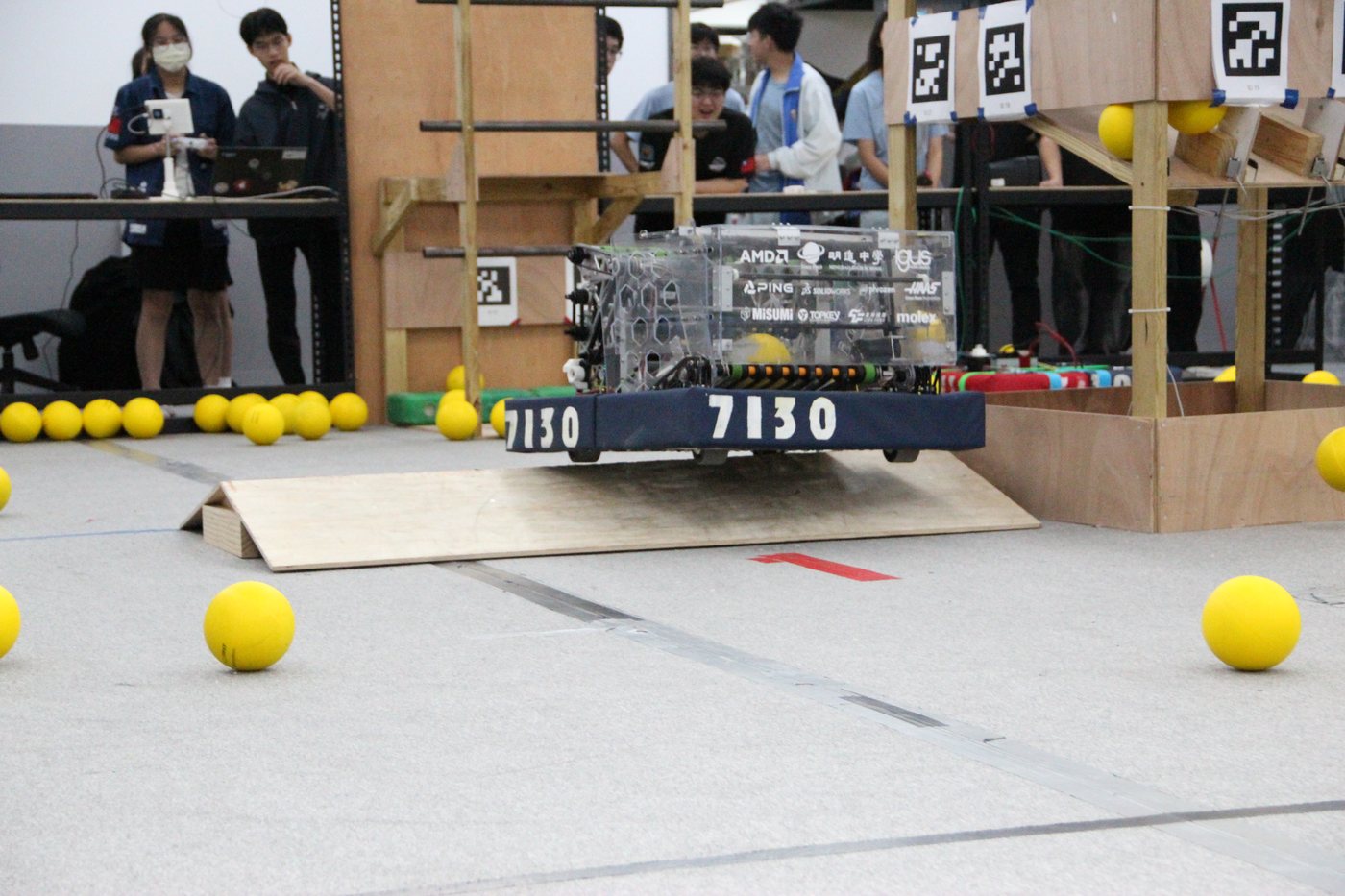 Robot crossing the BUMP